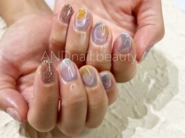 秋ネイル/ニュアンス/ネイル