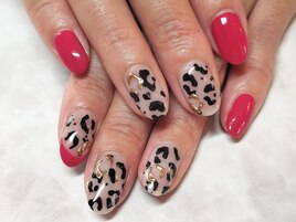 ヒョウ柄×ピンク