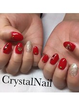 クリスタルネイル ボンベルタ橘店(CRYSTAL NAIL)/ハートネイル