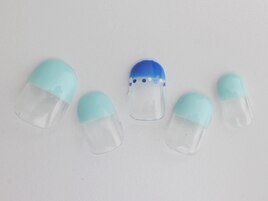 夏カラー☆まっすぐフレンチ