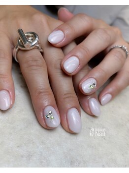 サクラズネイル 警固店(Sakura's nail)/『練乳みたいな乳白色』