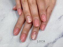 ネイルアトリエルカ(nail atelier LUCA)/M-296 シェラック大理石ネイル