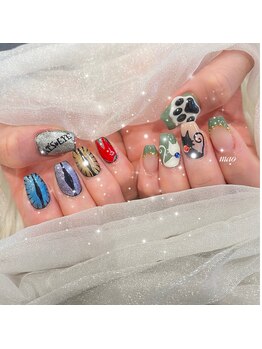 リンドネイル バイ モカ アンド ララ(Lind nail by moca and LaLa)/猫ネイル