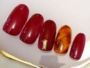 艶ボルドーネイル