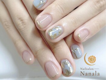 ナナラ(Nanala)の写真/ショートネイルでも可愛いデザイン沢山あります◎短い爪でも諦めない、清潔感も感じられる好印象ネイル！