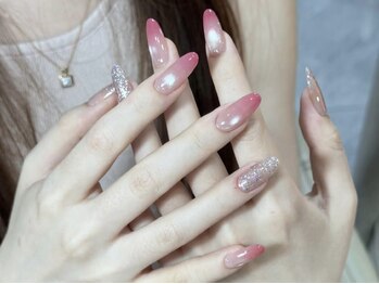 センスネイル 池袋店(Sense Nail)/バイカラー 水光マグネット