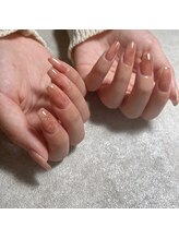 エミュ(e3mu)/ミラーフレンチ　オフィスネイル