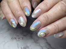 グレース ネイルズ(GRACE nails)/ぷるマグ×オーロラ×ミラー