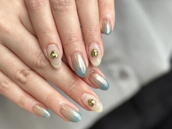 アース コアフュールボーテ 熊谷店(EARTH coiffure beaute)/ハートネイル　9500円