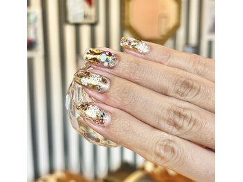 【雪のクリスマスネイル】6600円