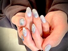 ヌル ネイル 堀江(NURU NAIL HORIE)/鉱石ニュアンス＆ハートネイル☆