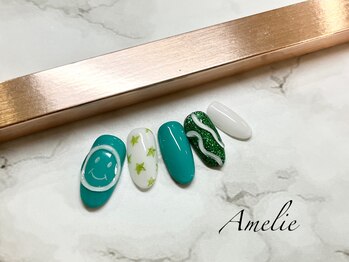 アメリ(Amelie)/星/落書き/にこちゃん