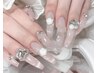 【人気 No.2♪】 長さだし10本+つけ放題コース  ¥12,100　持ち込みデザインOK