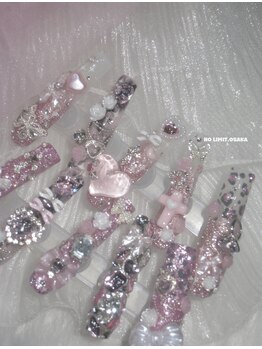 ノーリミットオオサカ 心斎橋(NOLIMIT.OSAKA)/フィルイン/長さだしネイル