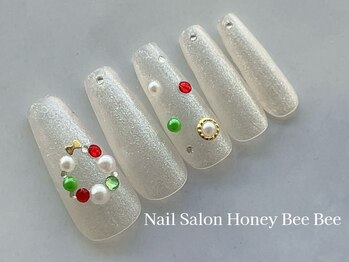 ハニービービー(Honey Bee Bee)/クリスマスカラーネイル