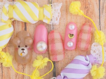 くまちゃんネイル