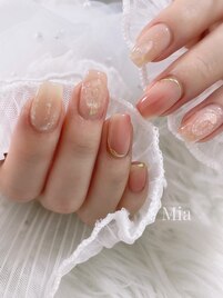 桃ネイル