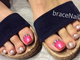 ミラー×フットネイル