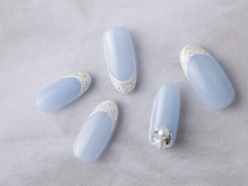 サンミーゴネイル 神戸店(Sunmego Nail)/ブルーバーチャルフレンチネイル