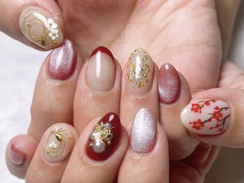 エムネイル(emu.nail)/お正月ネイル