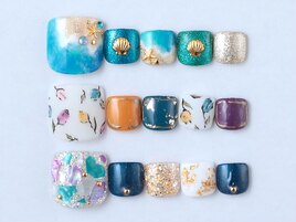 〇夏★新作フットネイルデザイン