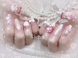 スカルプ赤ちゃんマン推しネイル