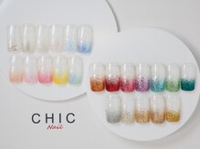 シックネイル(CHIC nail)/新スタッフ担当ラメグラデ￥3980
