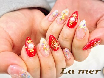 ラメール(La mer)/キラキラネイル★ 8800円