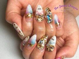 カラフル☆熊ネイル