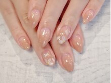 ラルネイル 大宮(Lull. nail)/＊ホワイトフラワー＊グラデ＊