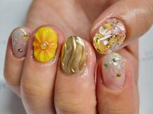 ネイルフロンティア 吉祥寺(NAIL FRONTIER)/ぷっくりひまわり8980円～