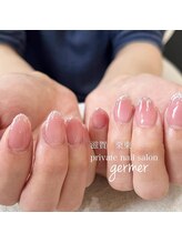 ジェルメ(germer)/上品ピンクにラメライン！