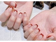 アトリエ グリッター(atelier glitter)/赤フレンチ