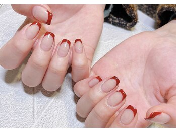 アトリエ グリッター(atelier glitter)/赤フレンチ