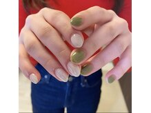 グランベイル ネイルルーム(nail room)/sheerwhite × pistacchio