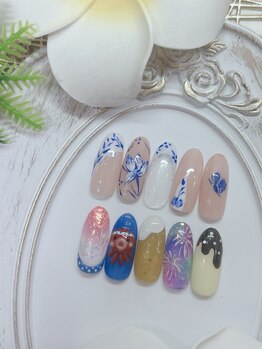ティーエヌ 本厚木店/夏ネイル☆8500円【9350円税込】