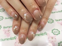 ネイルサロン 爪吉/クールかつ女性らしいお手元に☆