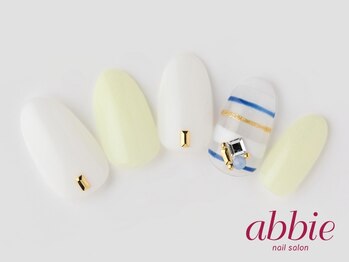 ネイルサロンアビー 北千住店(abbie)/クリアボーダーネイル ¥10406