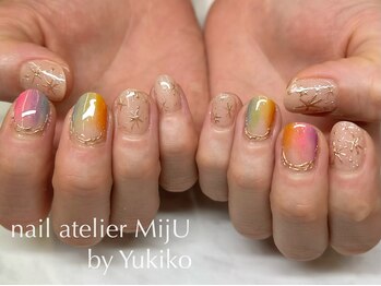 ネイル アトリエ ミジュ(nail atelier MijU)/レインボー