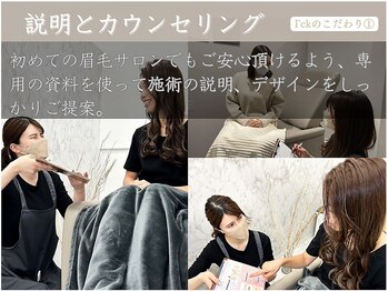 アイック 立川店(I’ck)/説明とカウンセリング