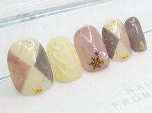 ネイルフロンティア 吉祥寺(NAIL FRONTIER)/ニットチェックネイル11980円