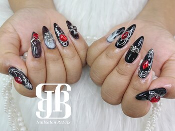 ネイルサロンレイアス(RAYAS)/蜘蛛ネイル