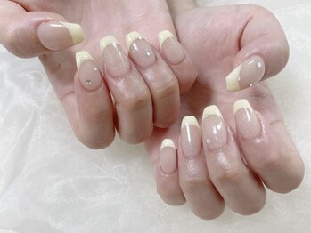 レアリゼ ネイル(Realiser nail)/イエロー春フレンチネイル