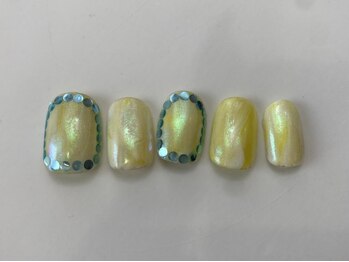 ネイルメゾン 天神店(NAIL MAISON)/ホロ夏キラキララメ¥9000