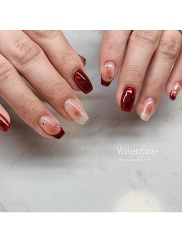 エンズネイル(O’s nail)/バレンタインネイル