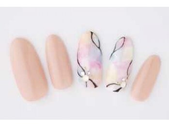 エムスラッシュ ネイル たまプラーザ(M.SLASH)/タイダイネイル