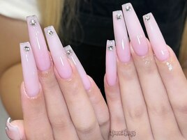 ロングワンカラーネイル
