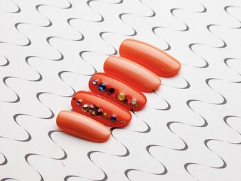 アデリー(ADELIAE)/【単色カラー】+ストーンアート