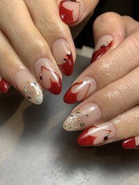 ～ハートフレンチネイル～