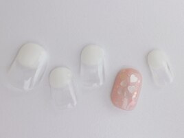 ふんわりハートネイル。。♪